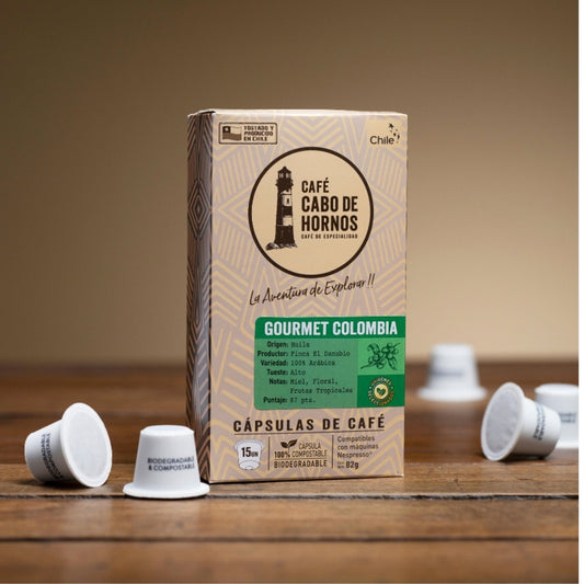 Café Cabo de Hornos Cápsulas Gourmet Colombia (compatibles Nespresso)